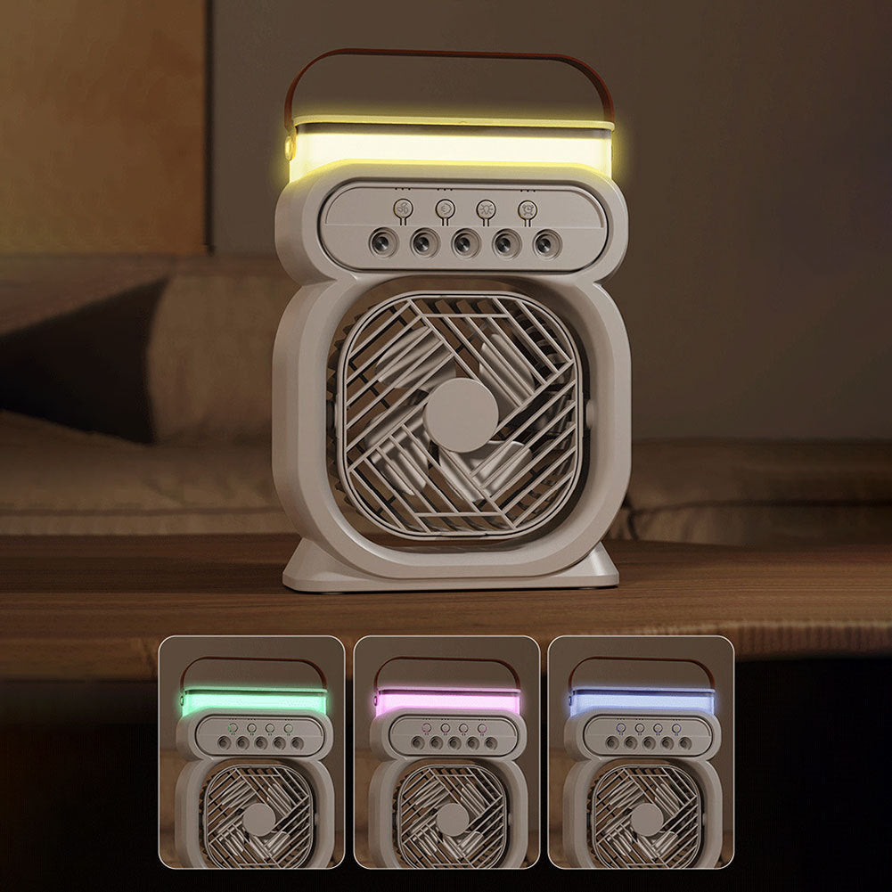 3 In 1 Portable Air Conditioner Evaporative Air Cooler LED Night