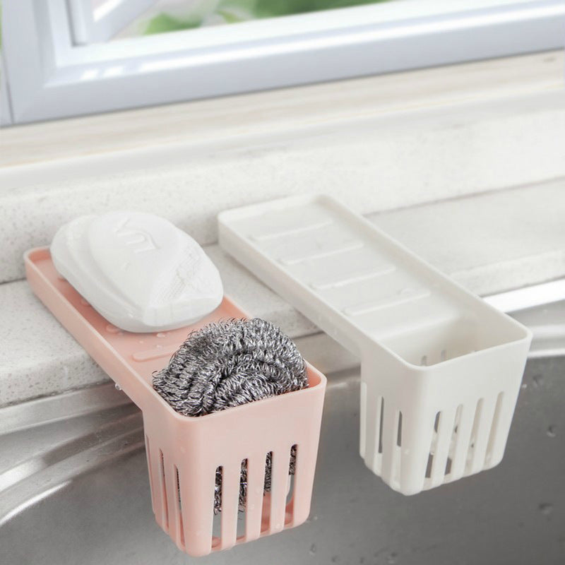Sink Suction Cup Rack Cleaning Brush Rack Drain Kitchen Non-Perforated