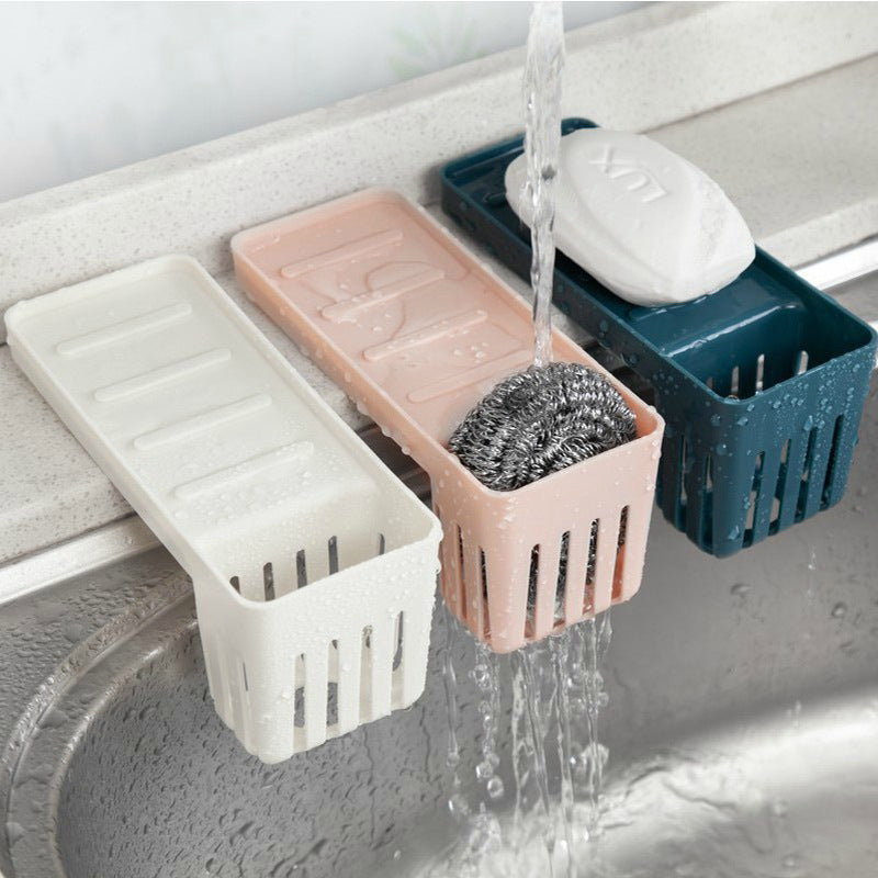 Sink Suction Cup Rack Cleaning Brush Rack Drain Kitchen Non-Perforated