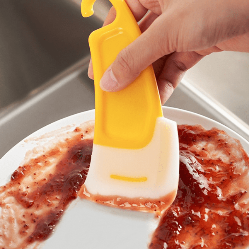 Oil Proof Silicone Kitchen Scraper Effortless Cleaning Essential