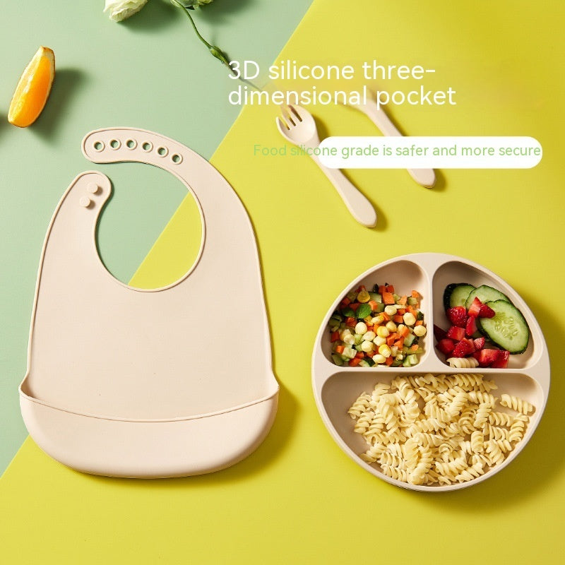 Thin Baby Eating Silicone Baby Bibs Oil-proof Waterproof Maternal And