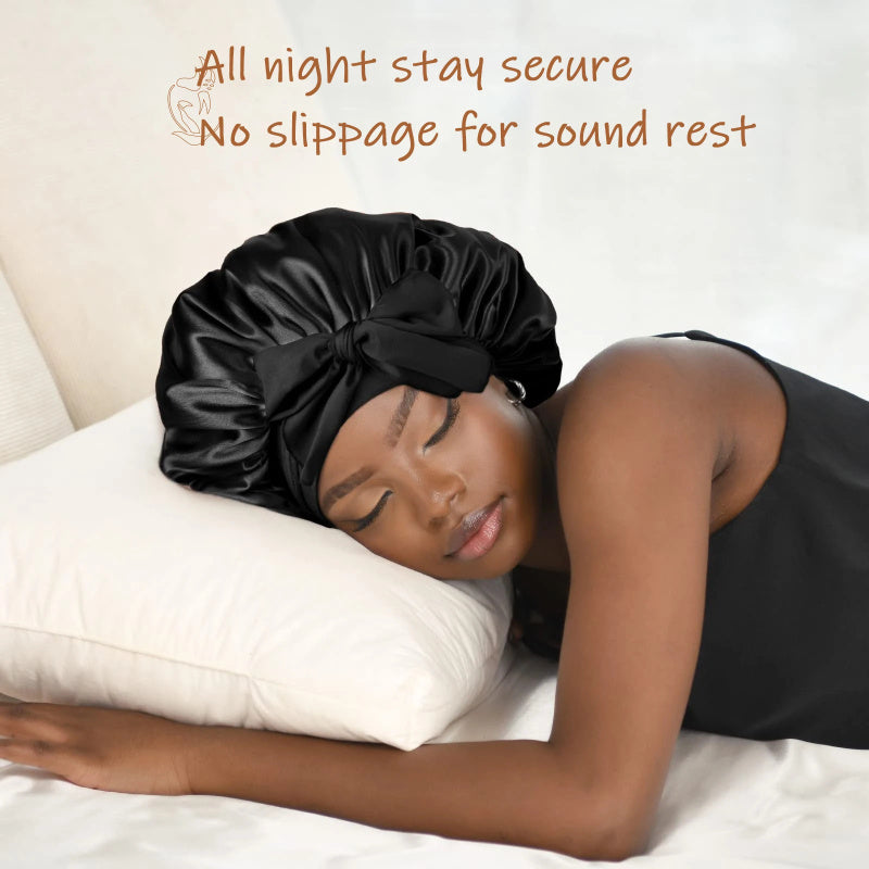 New Silk Bonnet For Sleeping Women Satin Bonnet Hair Bonnet Night