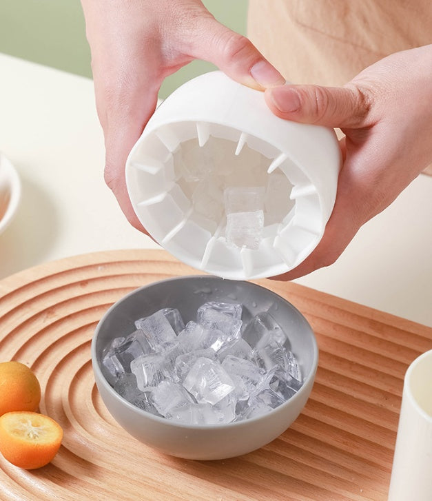 Ice Block Mold Silicone Mushroom Ice Cup Frozen Refrigerator Ice Grid