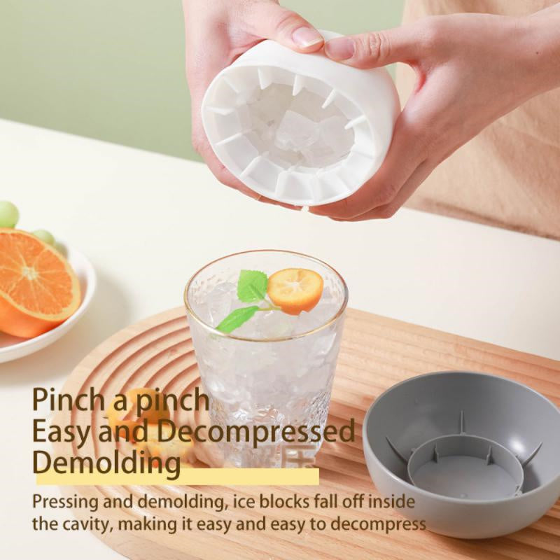 Ice Block Mold Silicone Mushroom Ice Cup Frozen Refrigerator Ice Grid
