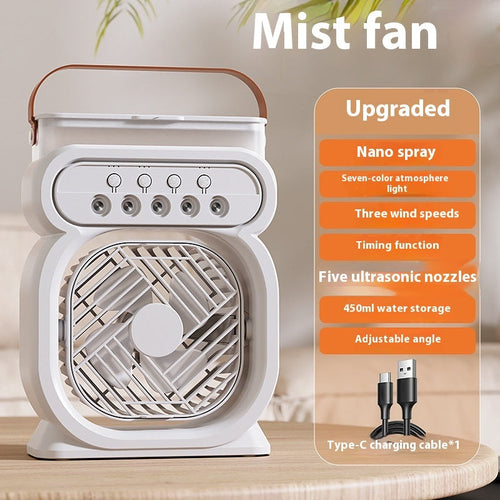 3 In 1 Portable Air Conditioner Evaporative Air Cooler LED Night