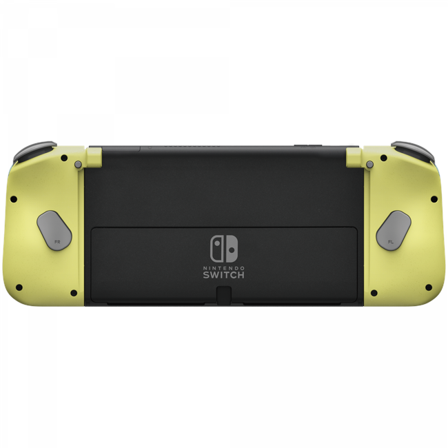 HORI Split Pad Compact – Light Gray & Yellow