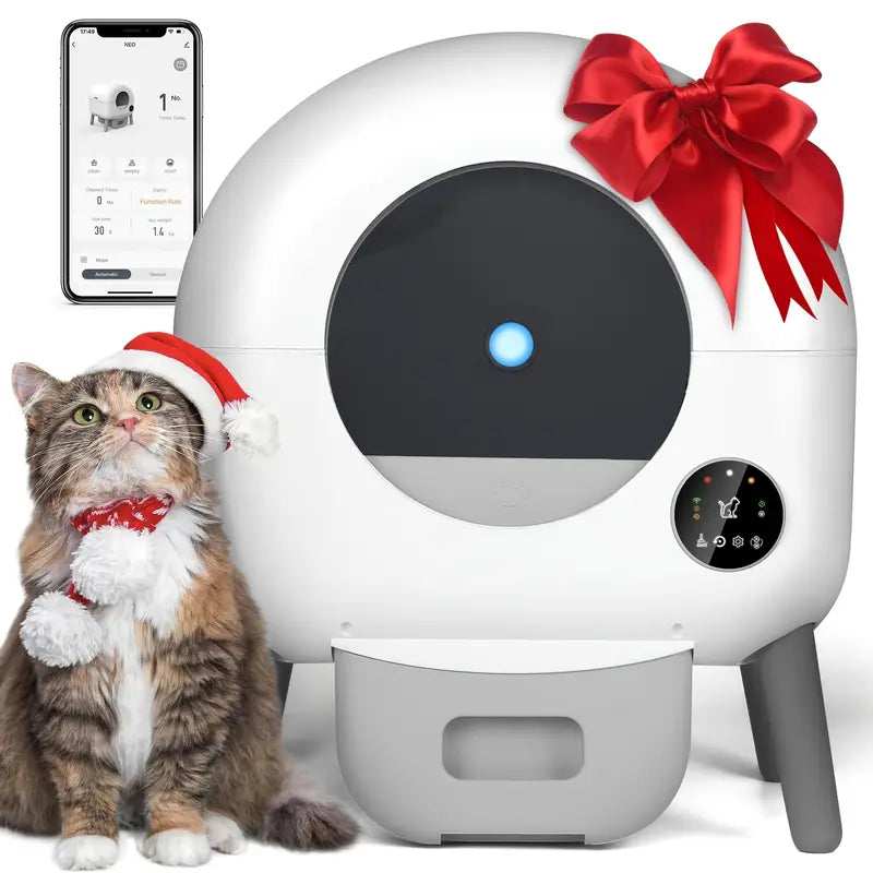 Self-Cleaning Cat Litter Box – Upgraded Automatic Litter