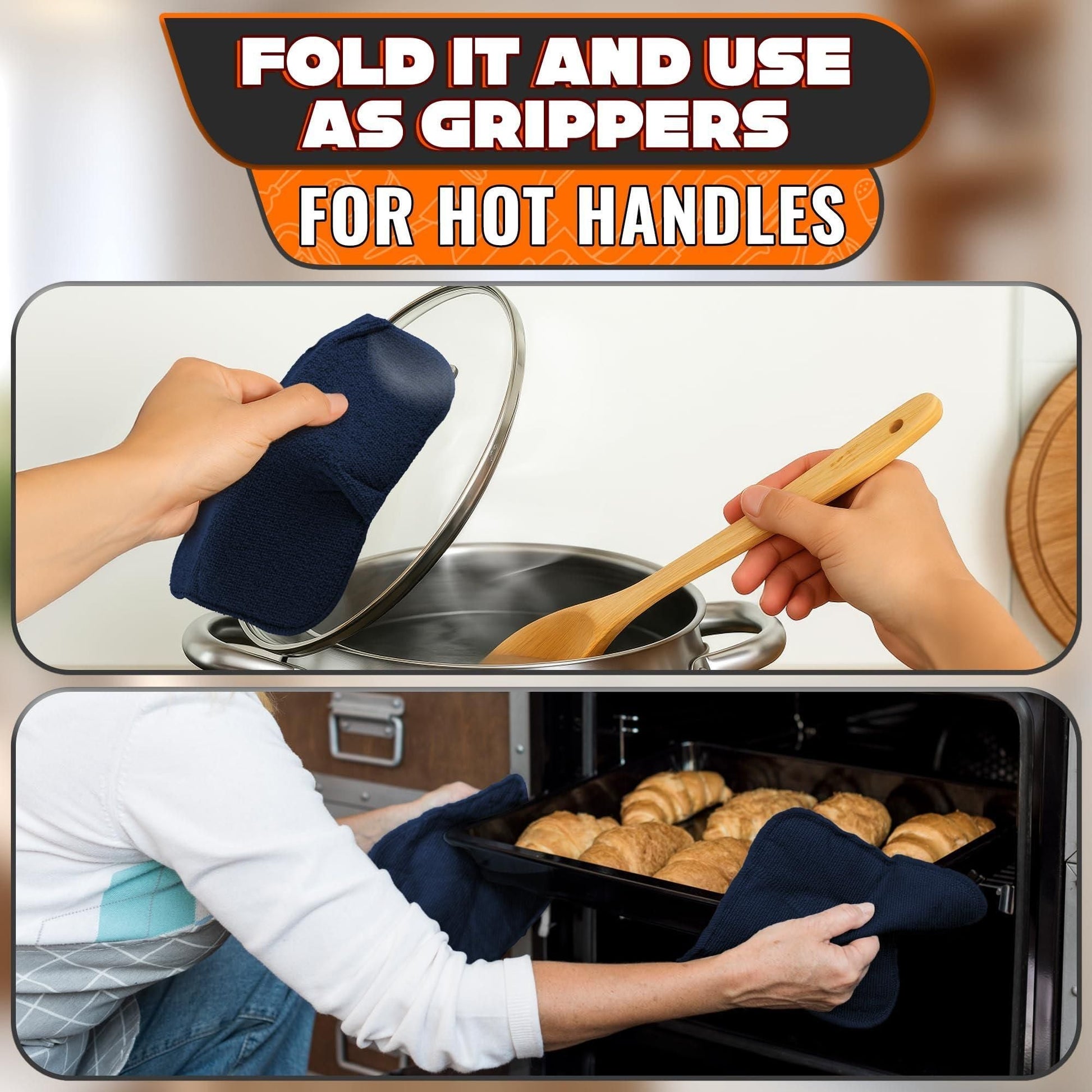 4 Pcs Microwave Bowl Cozy Holders Deep Navy Blue Microwave Bowl