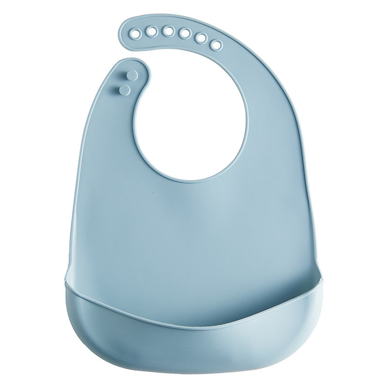 Thin Baby Eating Silicone Baby Bibs Oil-proof Waterproof Maternal And